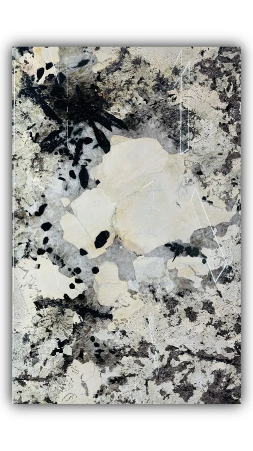 潘多拉大板实拍，奢石，白色系，3060mm x 1970mm 1.8mm，码单号 25026451，杭州和盛石材在库天然石材