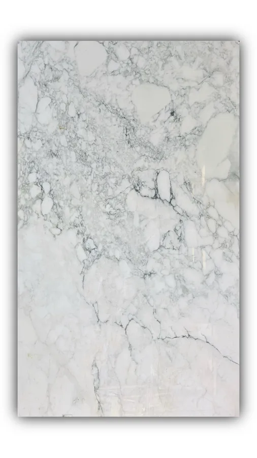 宝格丽莫奈大板实拍，奢石，白色系，2450mm x 1420mm 1.8mm，码单号 QY-2674 5-5，杭州和盛石材在库天然石材