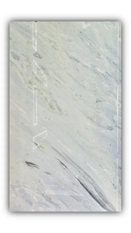 蓝水晶大板实拍，奢石，蓝色系，3040mm x 1790mm，码单号 10525，杭州和盛石材在库天然石材