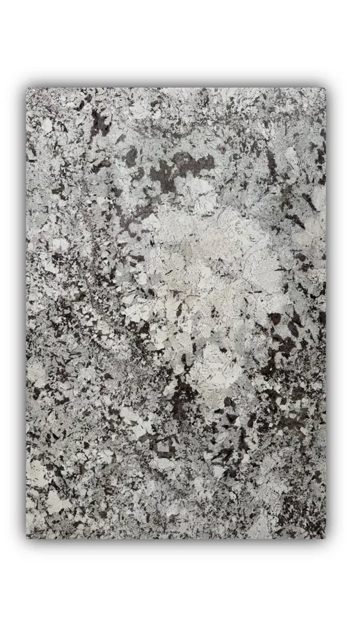 雪山蓝大板实拍，奢石，白色系，2990mm x 2010mm，码单号 QY2408，杭州和盛石材在库天然石材