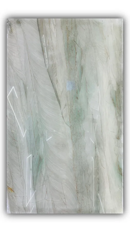 加雅绿大板实拍，奢石，绿色系，3270mm x 1970mm，码单号 11272，杭州和盛石材在库天然石材
