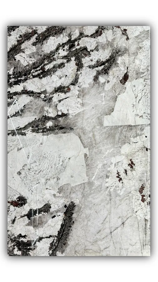 潘多拉大板实拍，奢石，白色系，3030mm x 1890mm 1.8mm，码单号 25111375，杭州和盛石材在库天然石材