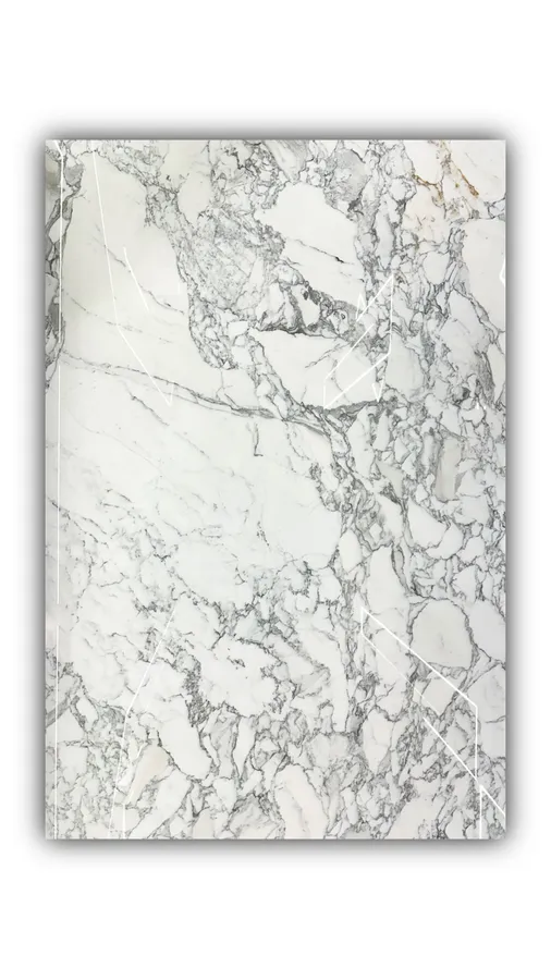 大花白大板实拍，奢石，白色系，3020mm x 1970mm，码单号 2523A，杭州和盛石材在库天然石材