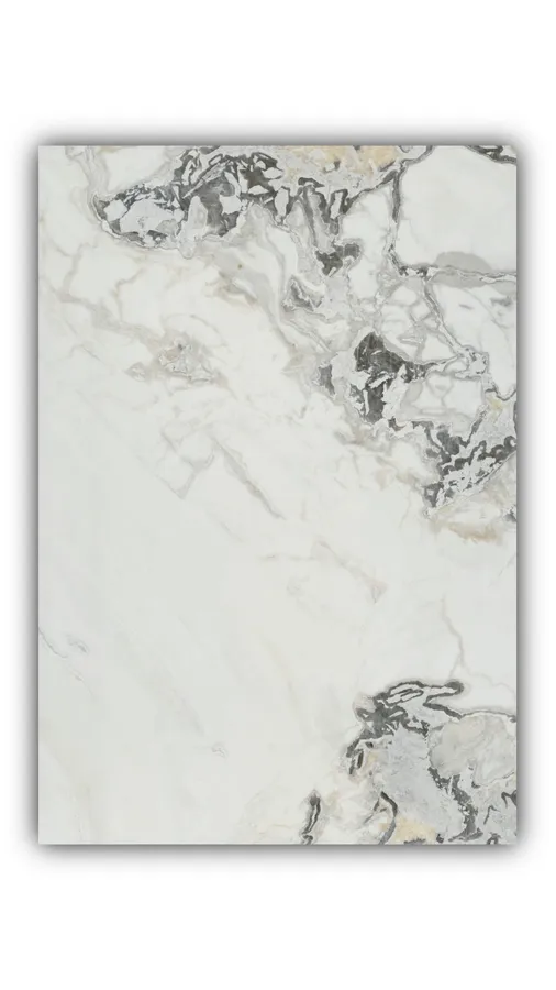 芬迪白大板实拍，奢石，白色系，2830mm x 1880mm，码单号 11210 5-1，杭州和盛石材在库天然石材