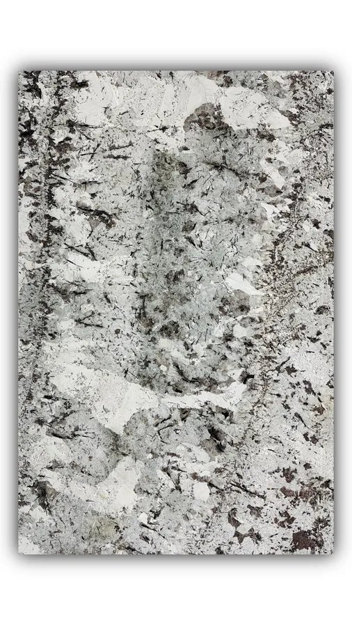 雪山兰大板实拍，奢石，白色系，3070mm x 2000mm，码单号 10149，杭州和盛石材在库天然石材