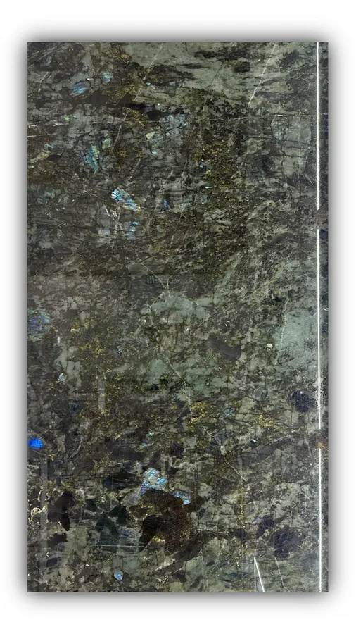 蓝翡翠大板实拍，奢石，蓝色系，2860mm x 1590mm，码单号 3718，杭州和盛石材在库天然石材